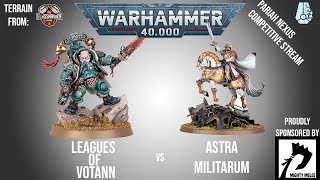 Leagues of Votann Vs Astra Militarum  Competitive Battle Report [upl. by Gunther51]