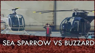 GTA Online Sea Sparrow VS Buzzard Test Is The Sea Sparrow Worth It [upl. by Dion406]