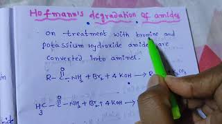 AminesHoffmann degradation of amides [upl. by Nutter]