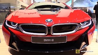 2016 BMW i8 Protonic Red Edition  Exterior and Interior Walkaround  2016 Geneva Motor Show [upl. by Zelde]