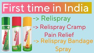 New variants of Relispray  relispray cramp relief  bandage sprayfull review [upl. by Akerdnuhs593]