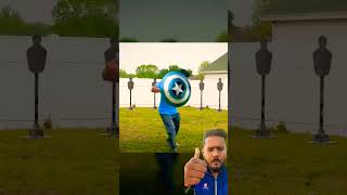 CGI Captain America Shield Throw captainamerica marvel vfx captainamericashield aftereffects [upl. by Leahsim]