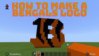 How to build a Bengals logo in Minecraft [upl. by Bodrogi]