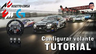 Cómo configurar volante logitech g29g27g920g923  ASSETTO CORSA  ESPAÑOL  2023 Tutorial [upl. by Oap577]