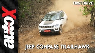 2019 Jeep Compass Trailhawk Review  First Drive  autoX [upl. by Avahc]