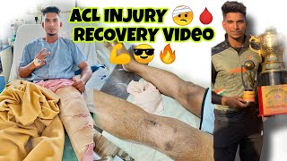 ACL INJURY 🤕 Recovery Video 💪recovery motivated selfbeliefjourney [upl. by Amo]