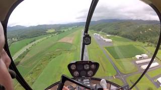 Stage Check Flight in the R22 Helicopter with 40hr Student [upl. by Etnauq]