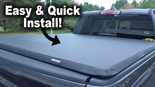 How to Install 0924 Dodge Ram 1500 Tonneau Cover  Soft Trifold for 56 ft Bed [upl. by Ahsetan64]