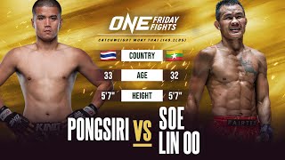 Lethwei Icon vs Muay Thai Star ⚔️ Soe Lin Oo vs Pongsiri  Full Fight [upl. by Arrotal]