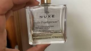 NUXE Huile Prodigieuse MultiPurpose Dry Oil Quick Review [upl. by Sura]