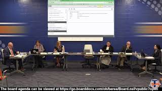 Berea City Schools Board of Education Meetings [upl. by Stempson]