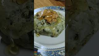 栗と大麦若葉のパン。 もはやこれはデザート。Maron Pastry with Barley Leaf Powder food dorafatssis [upl. by Lucretia35]