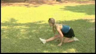 Cheerleading Stunts amp Accessories  How to Do Splits for Cheerleading [upl. by Aleakim]