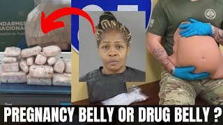 The Truth Revealed Airport Security Exposes Women Using Fake Baby Bumps for Drugs [upl. by Suelo]