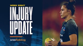 AFLW Jones Radiology Injury Update R8 [upl. by Nonnahc]