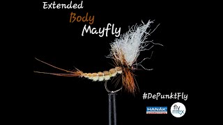 Tying an Extended Body Mayfly  Tied by Matthias Dibiasi  DePunkt Fly [upl. by Rebmac]