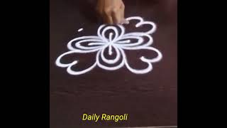 chinna muggulu for everydaysmall kolam for dailysimple rangoli designs [upl. by Tipton980]