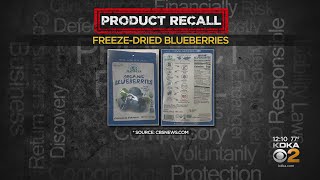 Freezedried blueberries sold nationwide recalled over lead concerns [upl. by Vish]