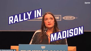 AOC Rallies in Madison WI  FULL SPEECH [upl. by Goddard]