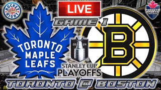 Toronto Maple Leafs vs Boston Bruins Game 1 LIVE Stream Game Audio  NHL Playoffs Streamcast amp Chat [upl. by Koa]