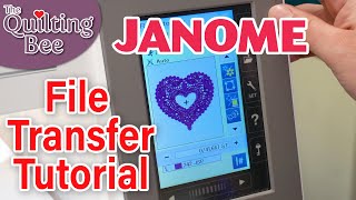 Janome Embroidery File Transfer Tutorial with Grace [upl. by Brodeur]