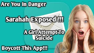 Sarahah Exposed In Hindi  Sarahah kya hai   Dont Use Sarahah You are In Danger 😨 [upl. by Ogg540]