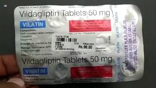 Vilatin Tablet  Vildagliptin 50mg Tablets Uses  Vilatin Tablet uses Side effects benefits dosage [upl. by Kristal200]