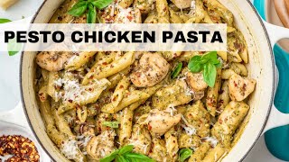 Creamy Chicken Pesto Pasta ready in 15 minutes Pesto Pasta Recipe [upl. by Tchao]