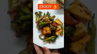 VEGGIES WITH PANEER STIR FRY  EASY RECIPE  DINNER CHITRA SANYAL shorts [upl. by Eetnahs908]