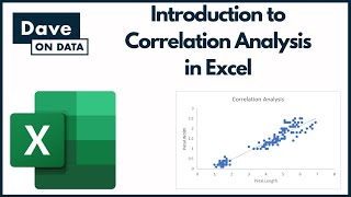 Introduction to Correlation Analysis in Excel [upl. by Cogswell]