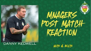 Danny Kedwell post match reaction to tonights defeat to Ramsgate [upl. by Eleirbag]