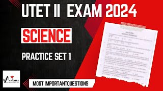 UTET 2 Science practice set 1  UTET exam 2024  Science questions uktet utet2023 utetpaper2 [upl. by Orlov573]