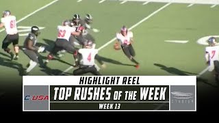 Conference USA Top Rushes of the Week Week 13 2019  Stadium [upl. by Dallman]