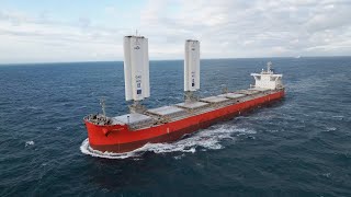 Pyxis Ocean  Sail Powered Cargo Ship Shows Potential of Wind [upl. by Rothenberg]