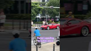 Speeding Ferrari in public dangerous [upl. by Akinhoj]