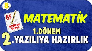 8Sınıf Matematik 1Dönem 2Yazılıya Hazırlık 📝 2023 [upl. by Dnamra]