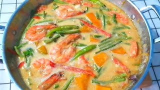 Cooking with me Ginataang Kalabasa at Sitaw with Shrimp  Filipino Dish [upl. by Ahseel]