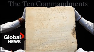 Thou shall not bid too low Oldest known Ten Commandments tablet up for auction [upl. by Samy]