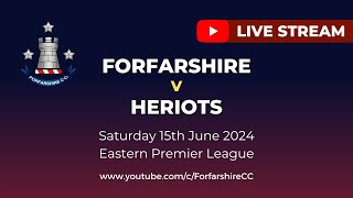 REPLAY Forfarshire v Heriots  Eastern Premier League  Saturday 15th June 2024 [upl. by Humphrey]