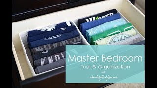 Master Bedroom Tour amp Organization [upl. by Lehsreh]