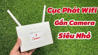 Cục Phát Wifi 4G Gắn Camera Siêu Nhỏ  Cài Đặt Camera Ngụy Trang Cục Phát Wifi 4G Xem Từ Xa [upl. by Erdnael]