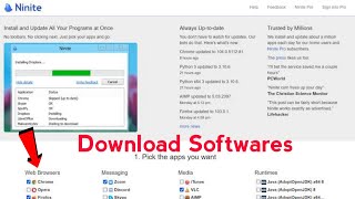 Download all Softwares from 1 website  Ninite best website for all softwares [upl. by Ender]