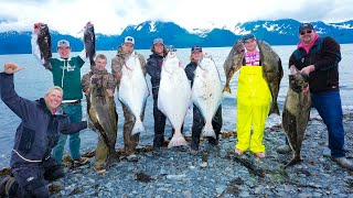 Deep Sea Fishing with a TINY ROD in ALASKA Catch Clean Cook Millers Landing Seward Ak [upl. by Ahsimed]