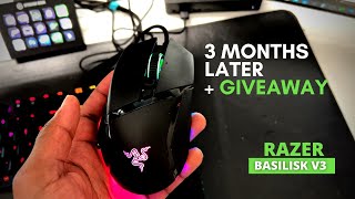 Razer Basilisk V3  3 Months Later  Giveaway Winner Announced 2202022 [upl. by Ahseined]