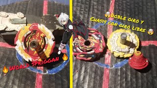 🔥WORLD SPRIGGAN 🔥2Bunite bleyblade burst casero😎 [upl. by Adamsen]