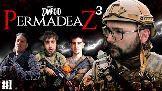 🔴 PRIMER DÍA en PERMADEAZ 3 🧟 Xokas ft AgenteMaxo Alexby y Orslok  1 [upl. by Tireb]