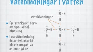 Vätebindningar Det ovanliga vattnet gammal [upl. by Ramirolg]