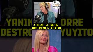 YANINA LATORRE DESTROZO A YUYITO POR LA ENTREVISTA CON MILEI argentina milei yaninalatorre [upl. by Lissy]