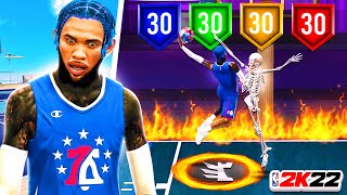 MY NEW SLASHING PLAYMAKER BUILD TOOK OVER THE STAGE IN NBA 2K22 CRAZY CONTACTS DUNKS IN SEASON 7 [upl. by Hgielyak]