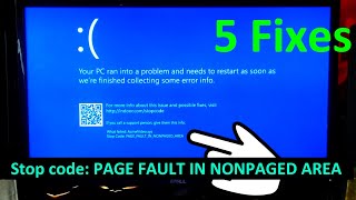 How to Fix Stop code Page Fault in Nonpaged Area Windows 10 11 [upl. by Savell]